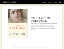 Tablet Screenshot of billycollinspoetry.com